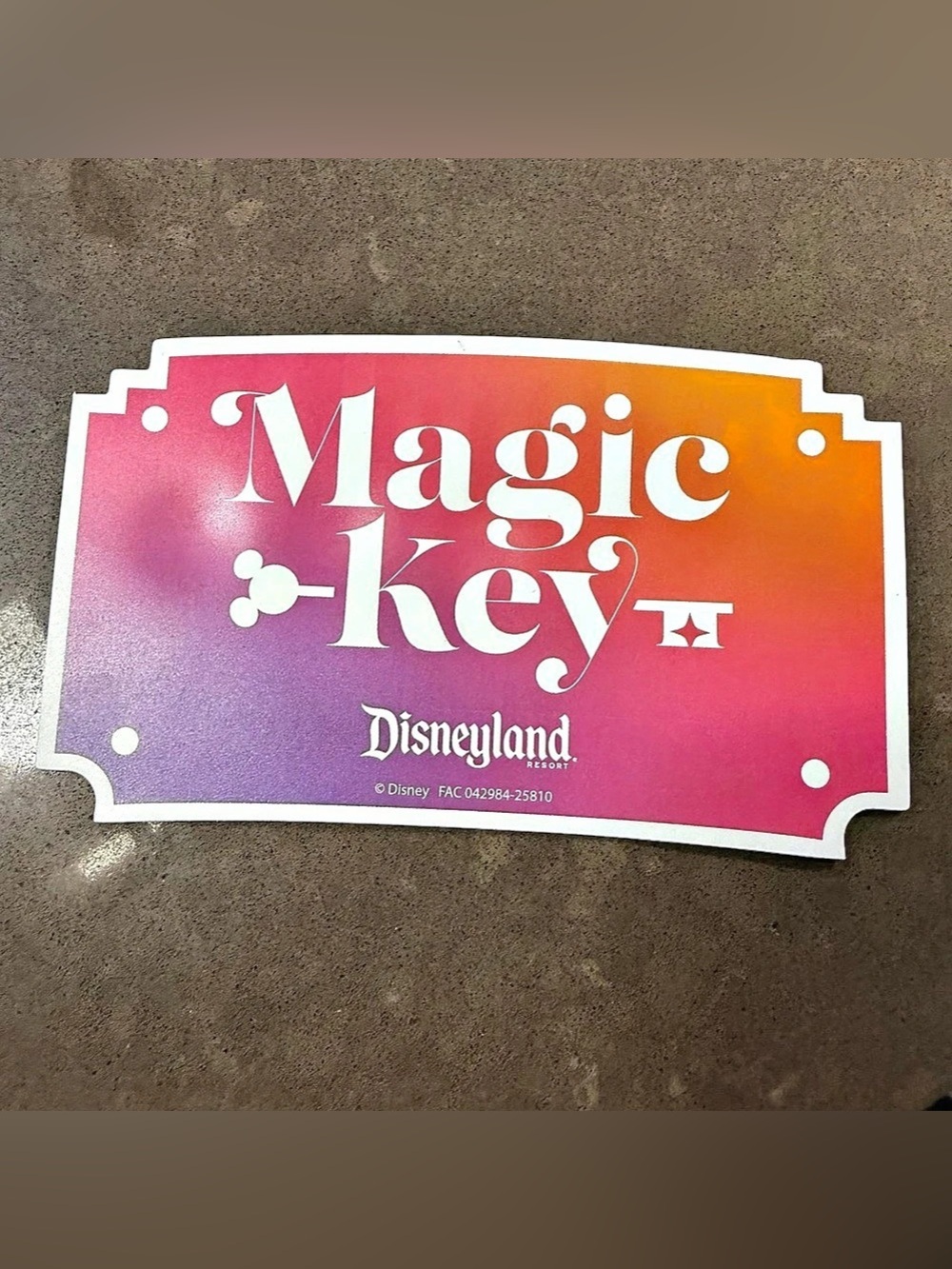 Pass Holder “Magic Key” Magnet